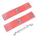 OHMAMA FETISH – Red handcuffs with snap closure