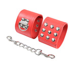 OHMAMA FETISH – Red handcuffs with snap closure
