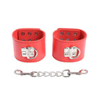 OHMAMA FETISH – Red handcuffs with snap closure