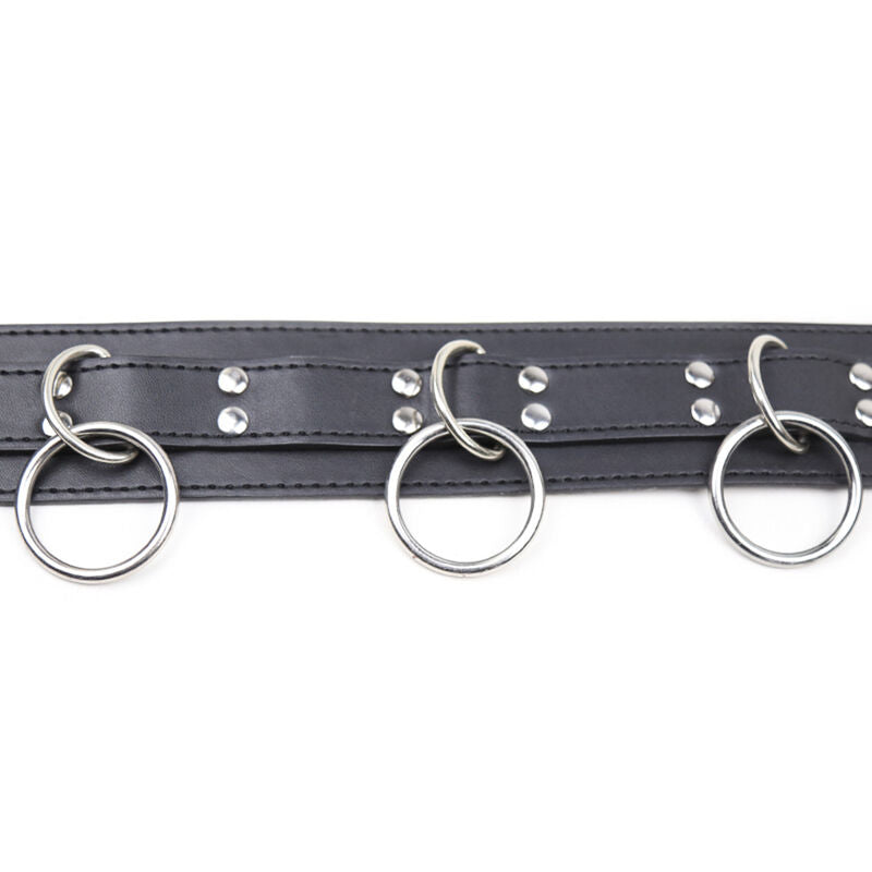 OHMAMA Fetish Submission – Collana di sottomissione con 3 anelli