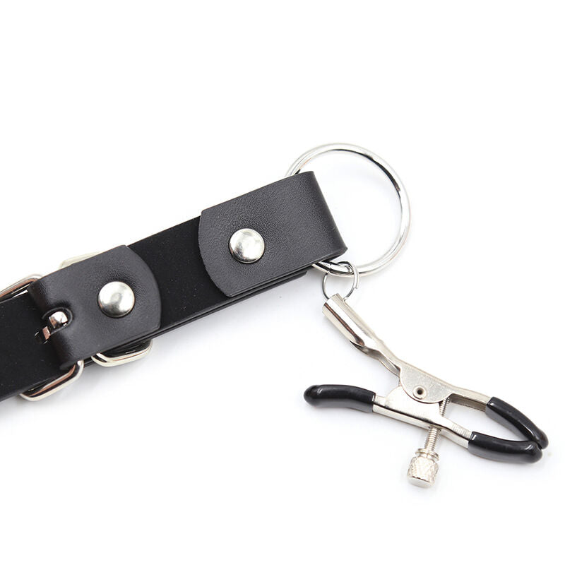 OHMAMA FETISH – CLITORIS CLAMPS WITH LEG STRAPS