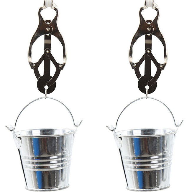 Ohmama Fetish – Nippelklemmen mit Eimer-Motiv