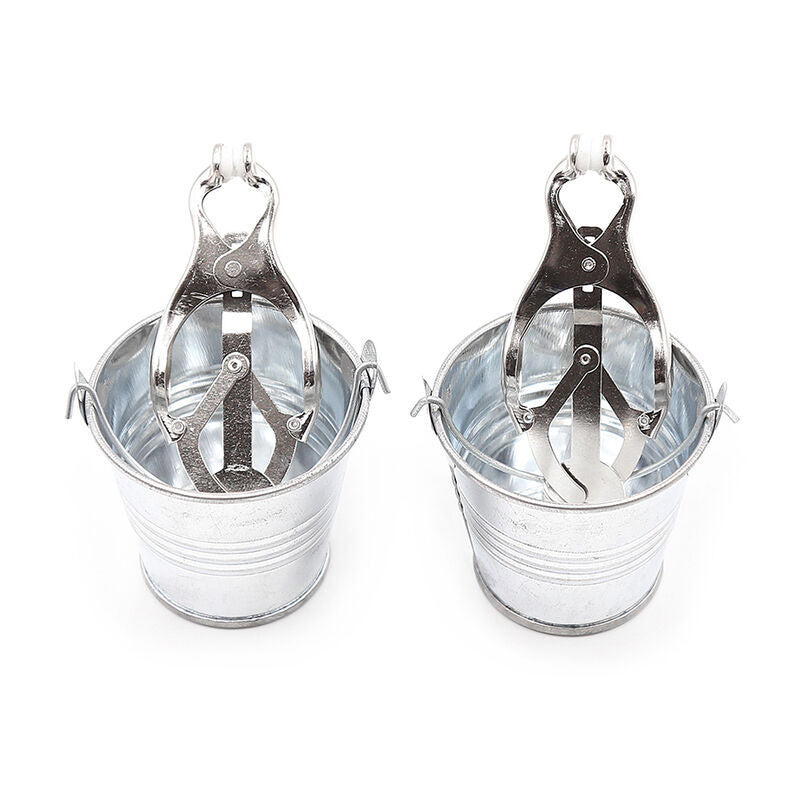Ohmama Fetish – Nippelklemmen mit Eimer-Motiv