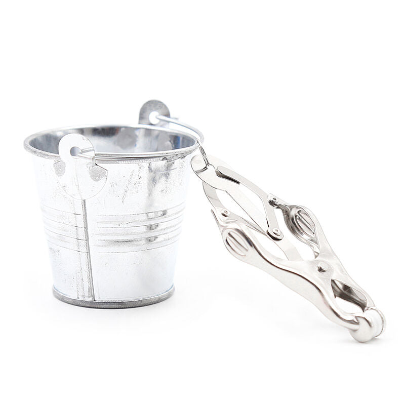 Ohmama Fetish – Nippelklemmen mit Eimer-Motiv