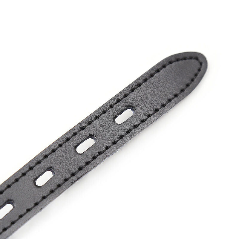 OHMAMA FETISH – Silicone ball gag with leather belt (padlock included)