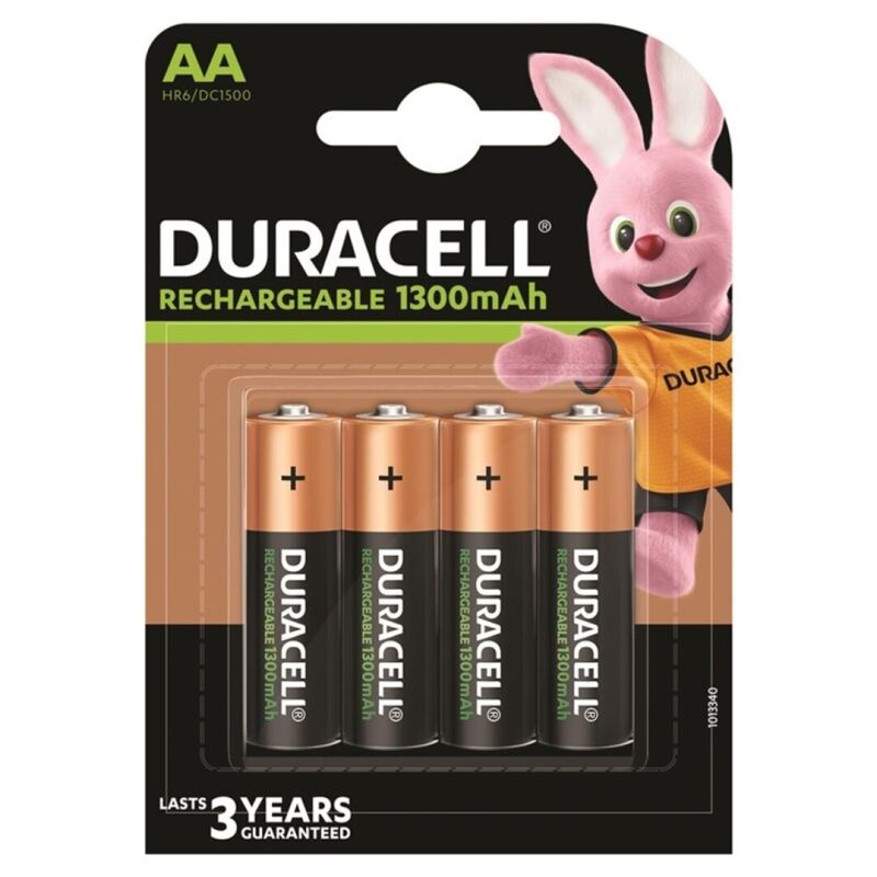 DURACELL – Rechargeable battery HR6 AA, 1300 mAh, 4 units