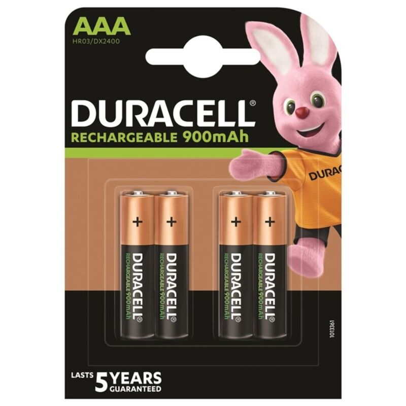 DURACELL – Rechargeable battery HR03 AAA, 900 mAh, 4 units