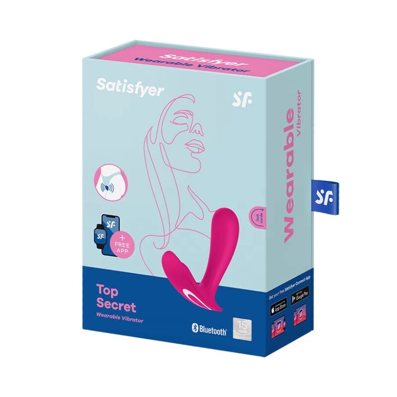 SATISFYER Top Secret – Tragbarer Vibrator mit App, rosa