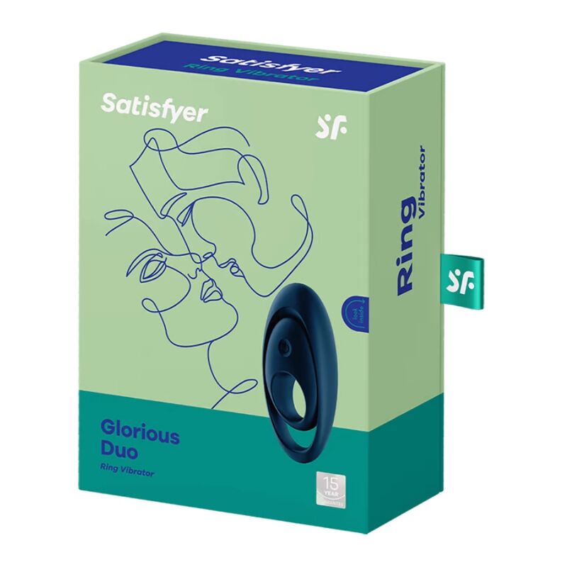 SATISFYER – VIBRATORE AD ANELLO GLORIOUS DUO BLU