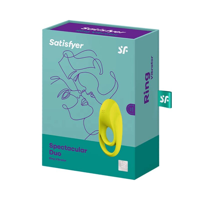 SATISFYER Spectacular Duo – Vibrateur anneau spectaculaire  jaune