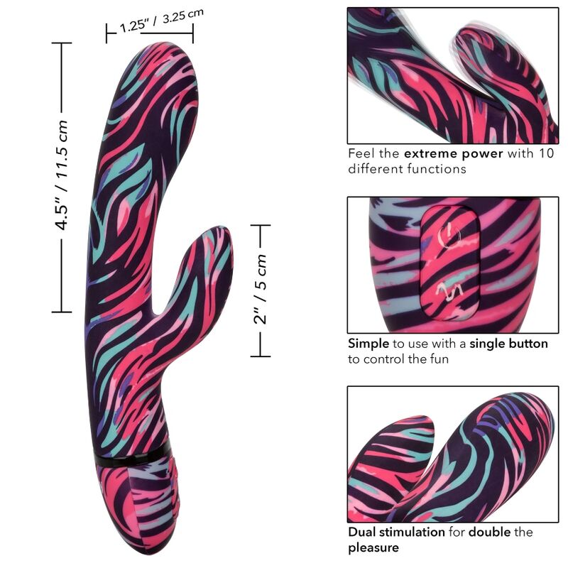 CALEXOTICS – MENAGE A MOI VIBRATEUR DOUBLE BAGUETTE
