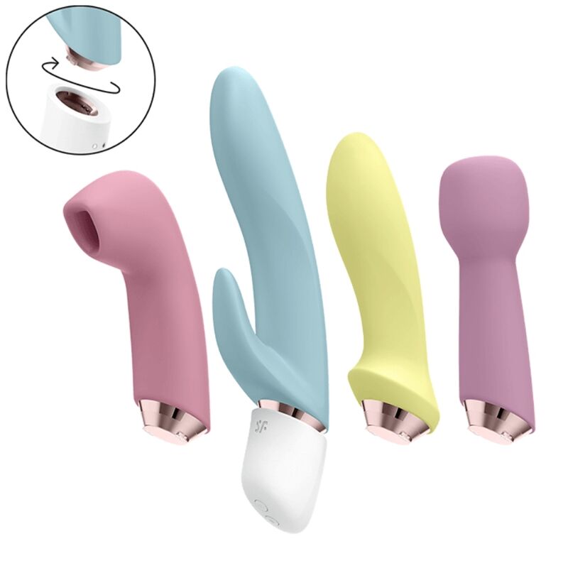SATISFYER – MARVELOUS FOUR ENSEMBLE VIBRATEUR ET AIR PULSE