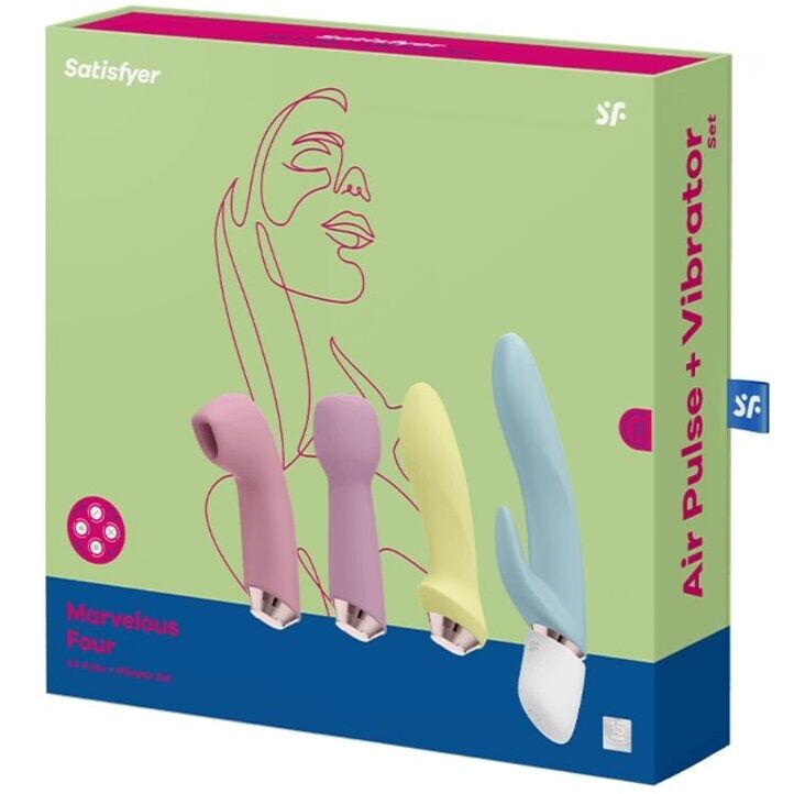 SATISFYER – MARVELOUS FOUR ENSEMBLE VIBRATEUR ET AIR PULSE