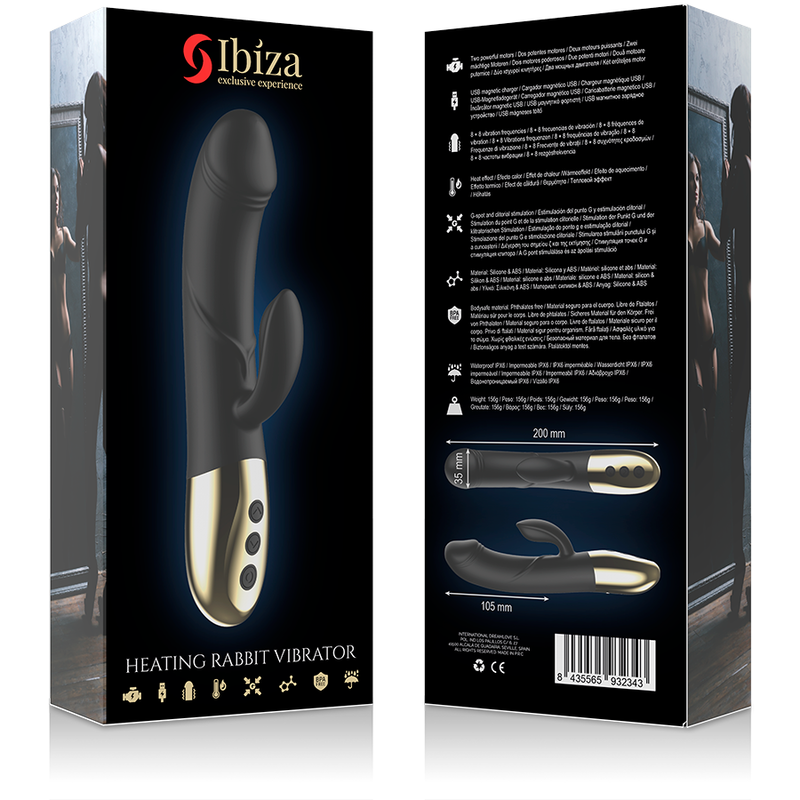 Ibiza – Vibratore rabbit anatomico riscaldante