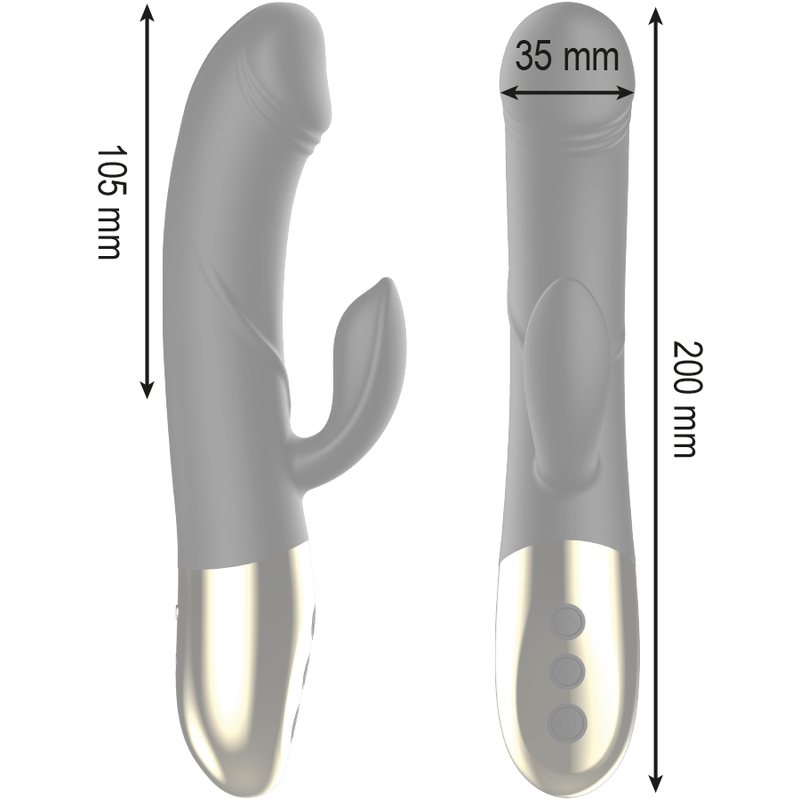 Ibiza – Anatomischer Rabbit-Vibrator mit Wärmefunktion