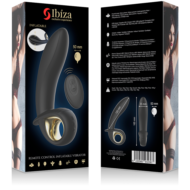 Ibiza – Aufblasbarer Vaginal-Vibrator mit Fernbedienung