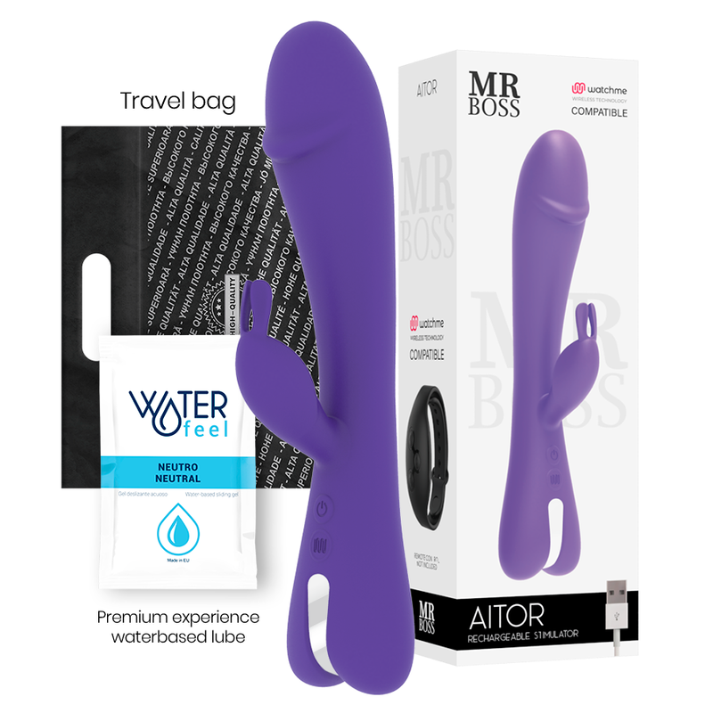 MR. BOSS Aitor – Rabbit-Vibrator mit Watchme-Fernbedienung
