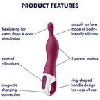 SATISFYER A-Mazing 1 – Vibrateur pour le point A, couleur baie