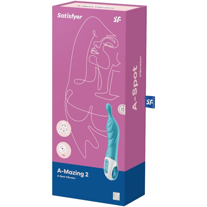 SATISFYER – AMAZING 2 ASPOT VIBRATOR TURQUOISE