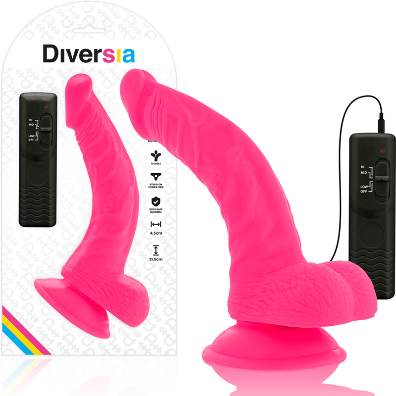 DIVERSIA – Flexible vibrating dildo