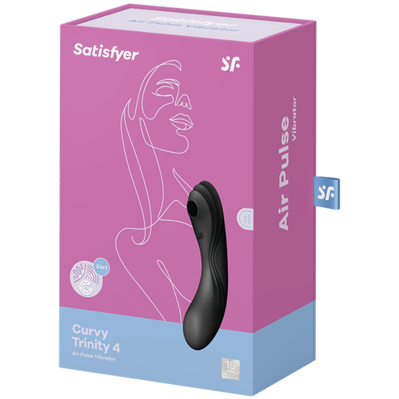 SATISFYER Curvy Trinity 4 – Stimulateur et vibrateur  noir