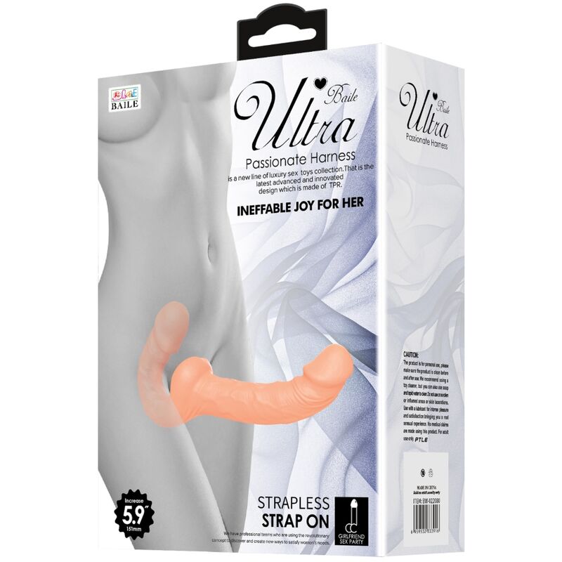 BAILE Ultra Leidenschaftlich – Doppeldildo mit Gurt