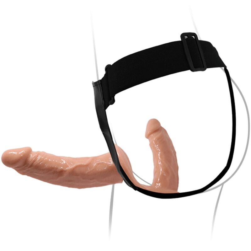 BAILE Ultra Leidenschaftlich – Doppel-Dildo mit Geschirr