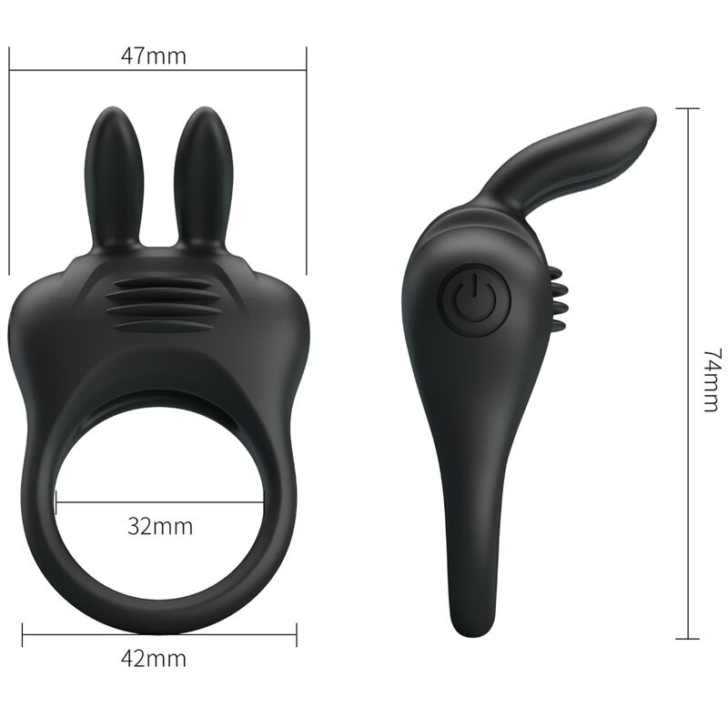 PRETTY LOVE – Anello vibratore coniglio Davion