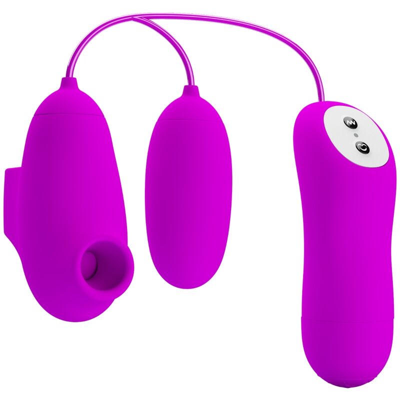 PRETTY LOVE – Bullet-Vibrator mit Saugfunktion, 12 Modi, Lila