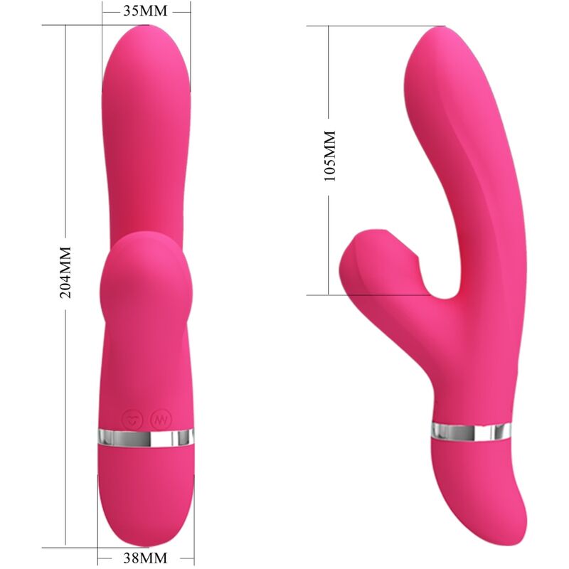 PRETTY LOVE Willow – Vibrateur et aspiration  rabbit
