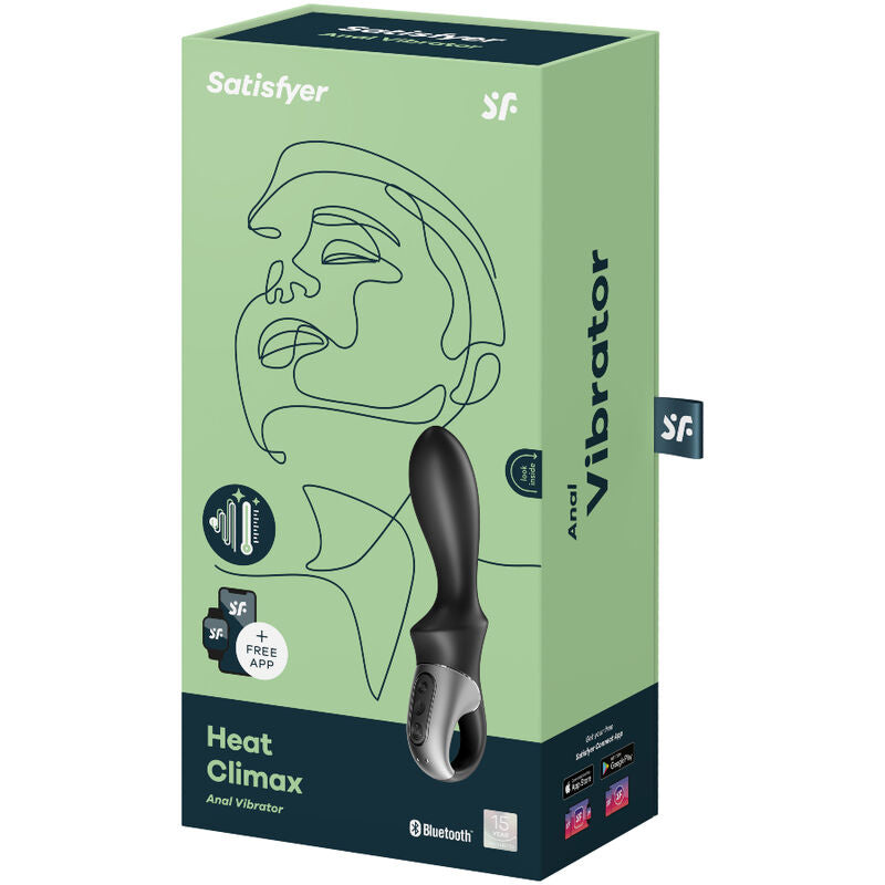 SATISFYER – HEAT CLIMAX ANAL VIBRATOR APP BLACK