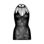 LEG AVENUE Spitzen-Minikleid – mit Ausschnitt, Einheitsgrösse, schwarz