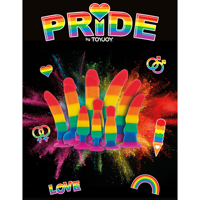 PRIDE – DILDO BANDIERA LGBT 19 CM