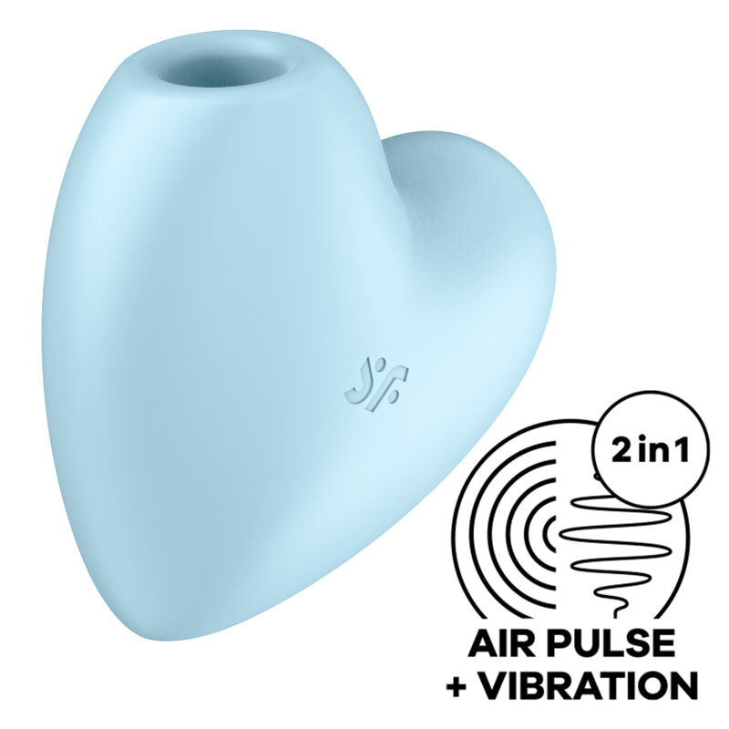 SATISFYER – CUTIE HEART AIR PULSE STIMULATOR & VIBRATOR