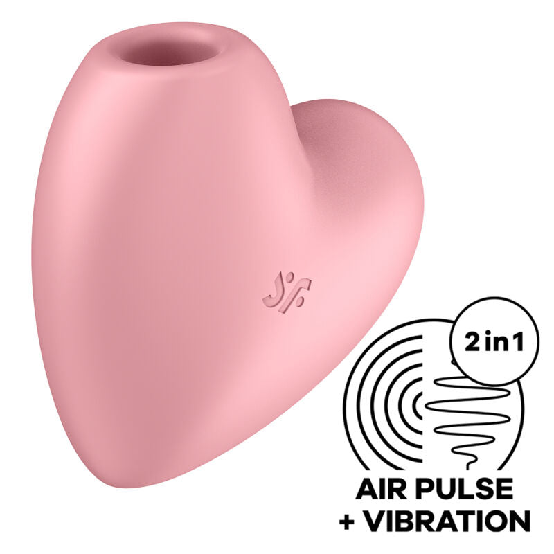 SATISFYER – CUTIE HEART AIR PULSE STIMULATOR & VIBRATOR