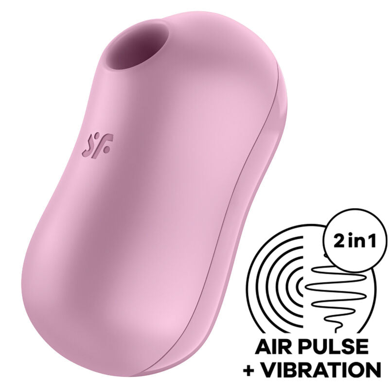 SATISFYER – COTTON CANDY AIR PULSE STIMULATOR & VIBRATOR