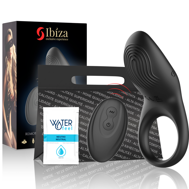 Ibiza – Vollkontakt-Vibrationsring mit Fernbedienung
