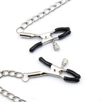 OHMAMA FETISH – Black ball gag with nipple clamps