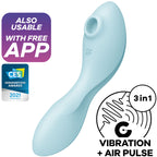 SATISFYER – CURVY TRINITY 5 AIR PULSE STIMULATOR & VIBRATOR APP