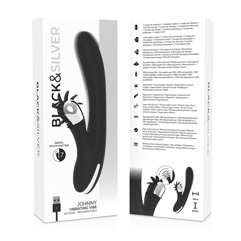 BLACK&SILVER Bunny Johnny – Vibrator mit starker Vibration