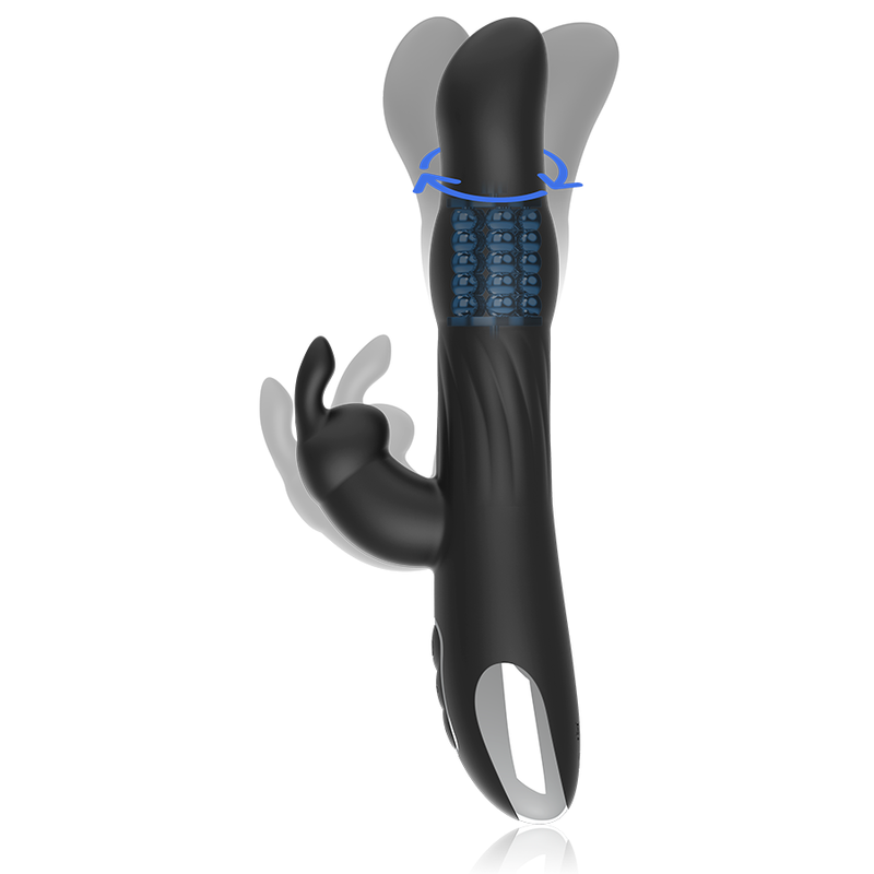 BRILLY GLAM – MOEBIUS RABBIT VIBRATOR & ROTATOR + WATCHME REMOTE CONTROL