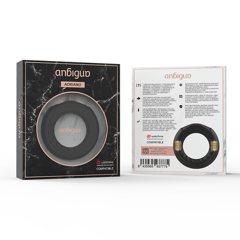 ANBIGUO – ADRIANO ANELLO VIBRANTE + TELECOMANDO WATCHME