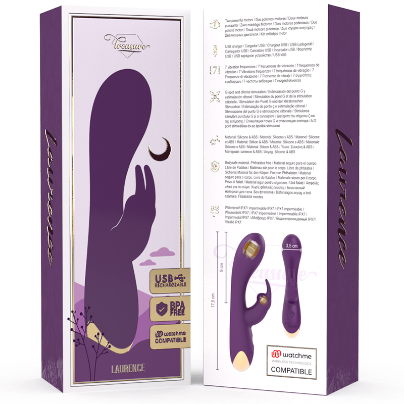 TREASURE – LAURENCE VIBRATORE RABBIT + TELECOMANDO WATCHME