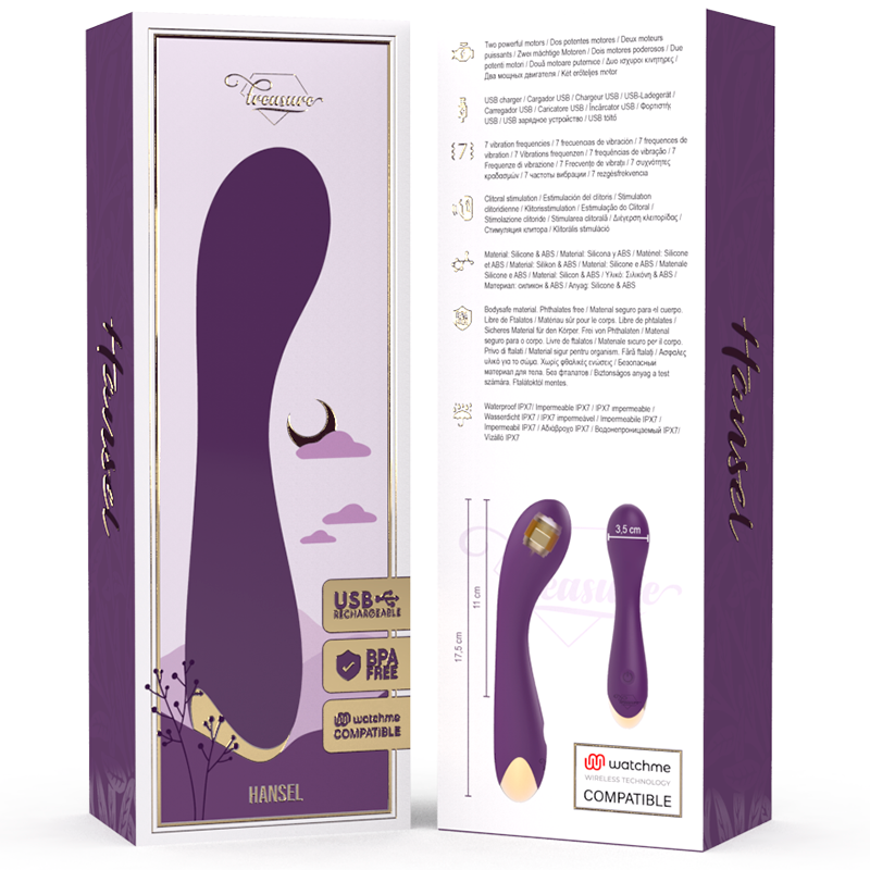 TREASURE Hänsel – G-Punkt-Vibrator mit WatchMe-Fernbedienung
