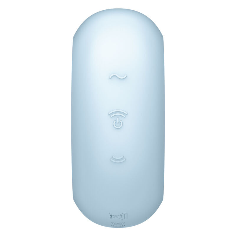SATISFYER Pro To Go 3 – Doppel-Air-Pulse-Stimulator und Vibrator, blau