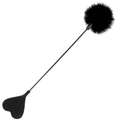 DARKNESS – Black love feather whip 40 cm