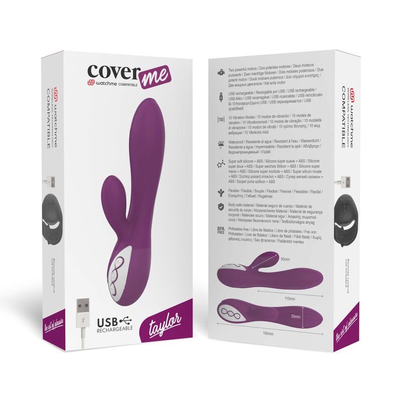 COVERME Taylor – Vibrator mit Watchme-Fernbedienung