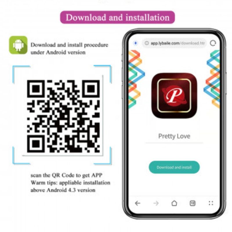 PRETTY LOVE Catalina – App-gesteuerter Massager, flieder