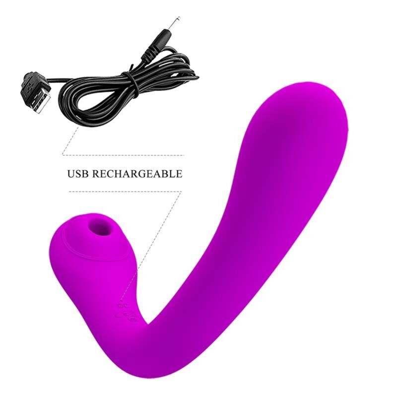 PRETTY LOVE – VIBRATEUR ET SUÇEUR CLITORIDIEN ALEX LILAC