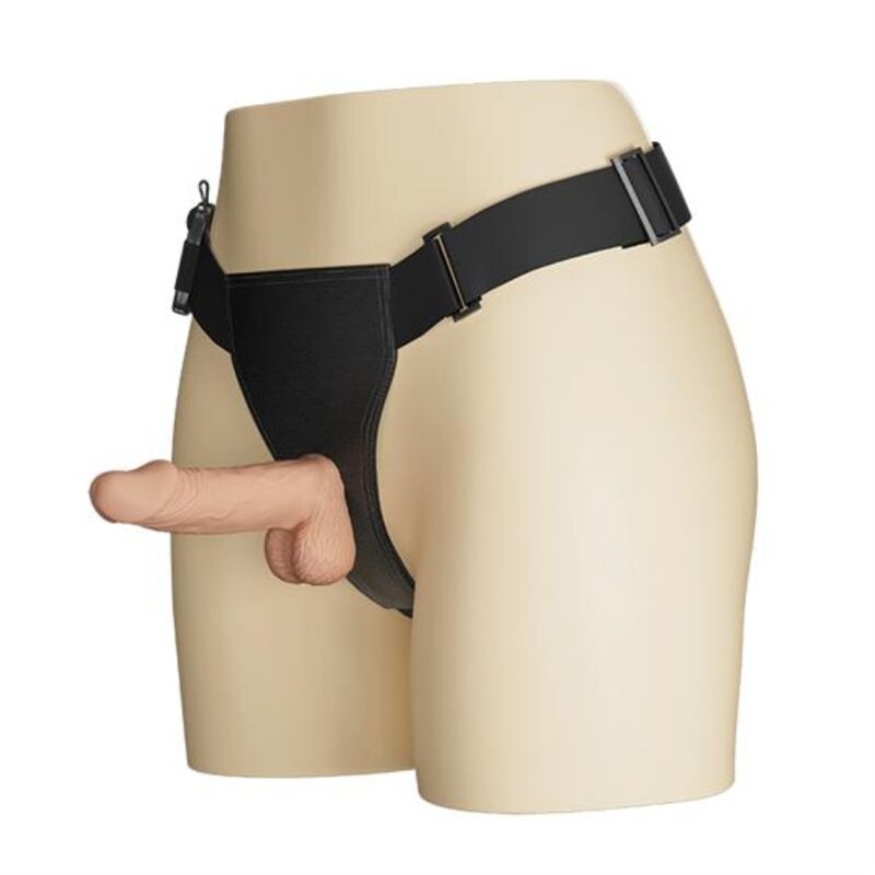BAILE Ultra Leidenschaftlich – Geschirr mit Dildo, 19.4 cm, natürlich
